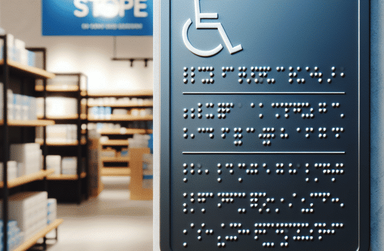 Tabliczka brajlowska w sklepie: Jak uczynić biznes bardziej dostępnym dla osób niewidomych