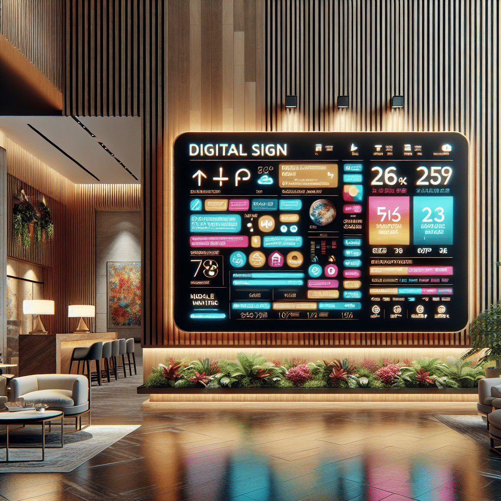 digital signage w hotelu
