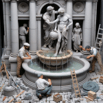 budowa fontanny