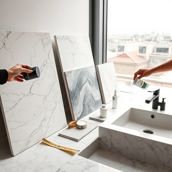 blaty łazienkowe z kamienia warszawa