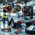 przyczepka samochodowa dwuosiowa z kiprem