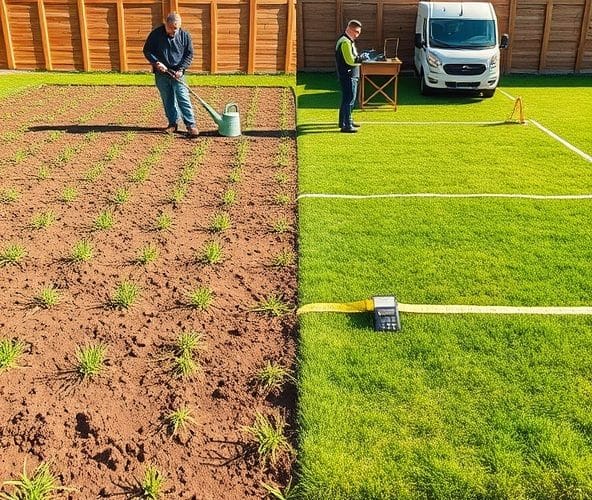 Czy trawa z siewu Piastów na 200 m² będzie tańsza niż trawa z rolki?