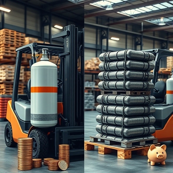 butle gazowe do wózka widłowego