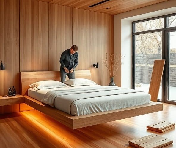 Czy darmowy montaż zwiększy sprzedaż łóżka dębowego lewitującego?