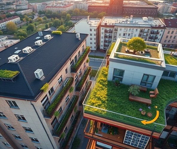 Jakie dachy zielone w bloku w Częstochowie najbardziej obniżą rachunki?