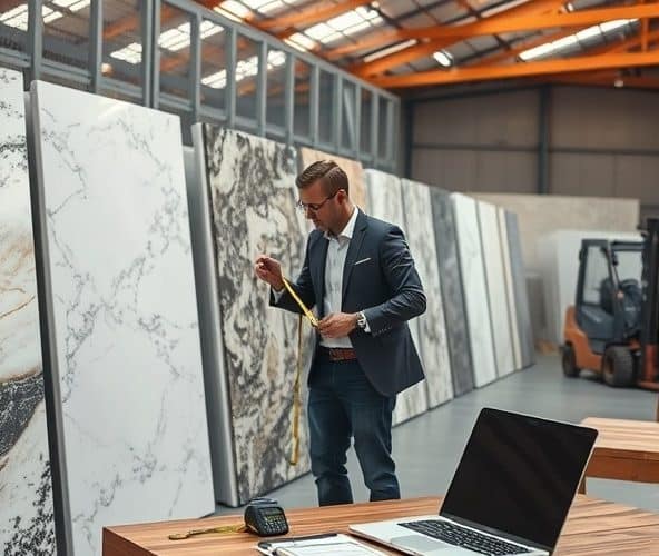 Jak obliczyć marżę na płyty z kamienia kupowane w hurtowni?