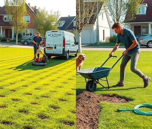 Aeracja trawników w Komorowie: zlecić firmie czy zrobić samodzielnie?
