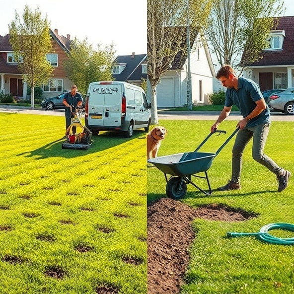 aeracja trawników komorów